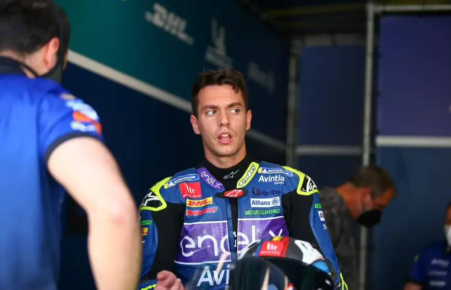 Xavi Cardelús va disputar entre dilluns i ahir el segon test de pretemporada en MotoE. Foto: Avintia Esponsorama Racing