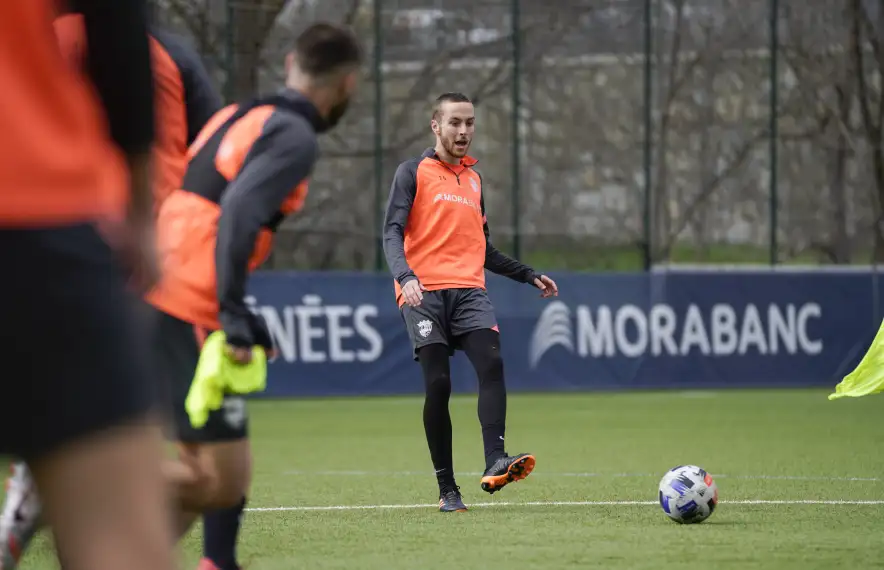 Marc Aguado, a Prada de Moles. Foto: FC Andorra