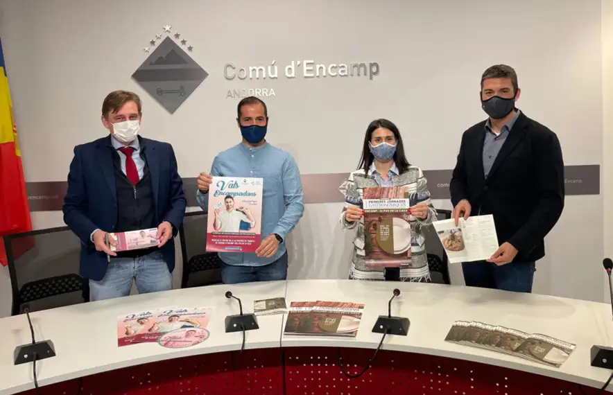 Un moment de la presentació de les accions de reactivació.