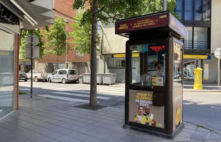 Caseta de l'ONCE a la Seu.