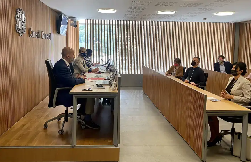 El ministre Joan Martínez Benazet ha comparegut aquest matí a la comissió legisaltiva de sanitat.