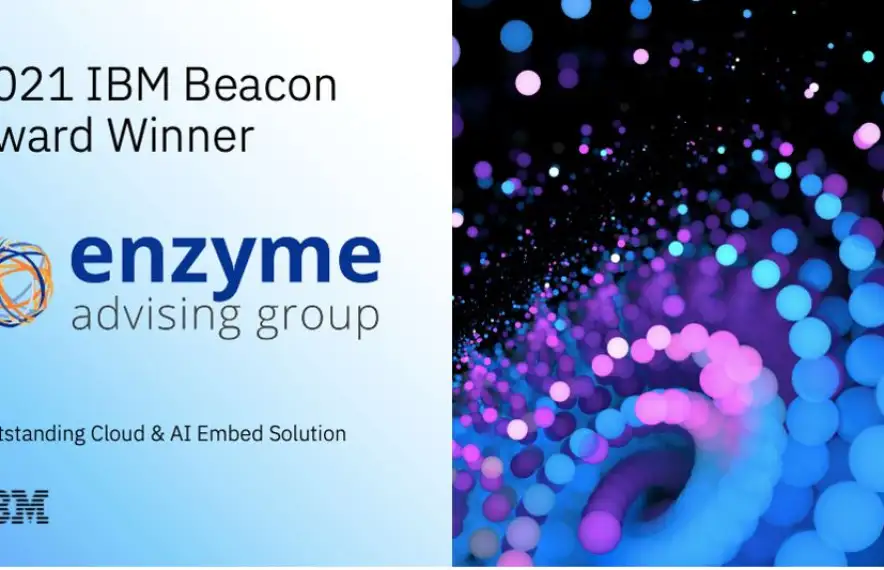 Enzyme Advising Group, guardonat per segona vegada amb el premi 'IBM Beacon 2021'.