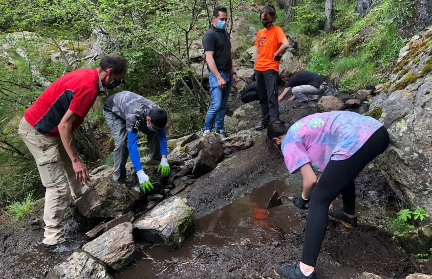 El alumnes del CVN inicien el curs de pedra seca.