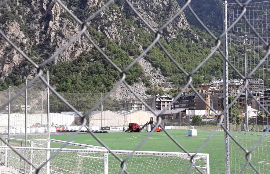 El Centre d’Entrenaments de la FAF tindrà la mateixa gespa que al CE La Massana. Foto: Mireia Suero