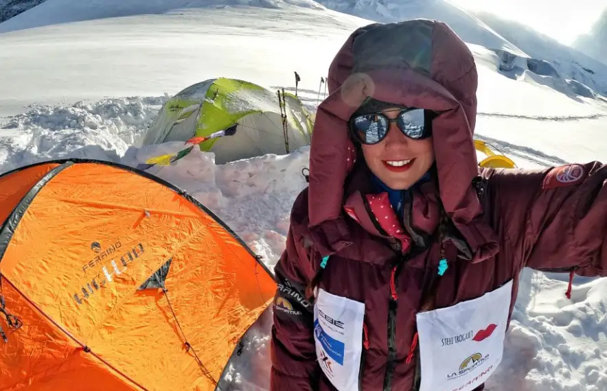 Stefi Troguet cancel·la l’expedició. Foto: Stefi Troguet