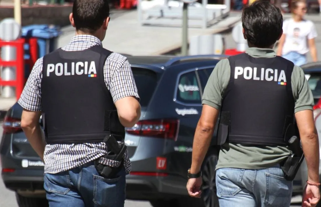 Dos agents de policia.
