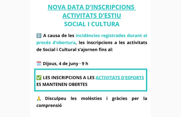 comu inscripcions