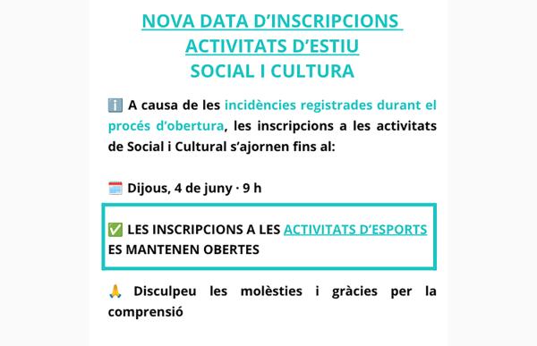comu inscripcions