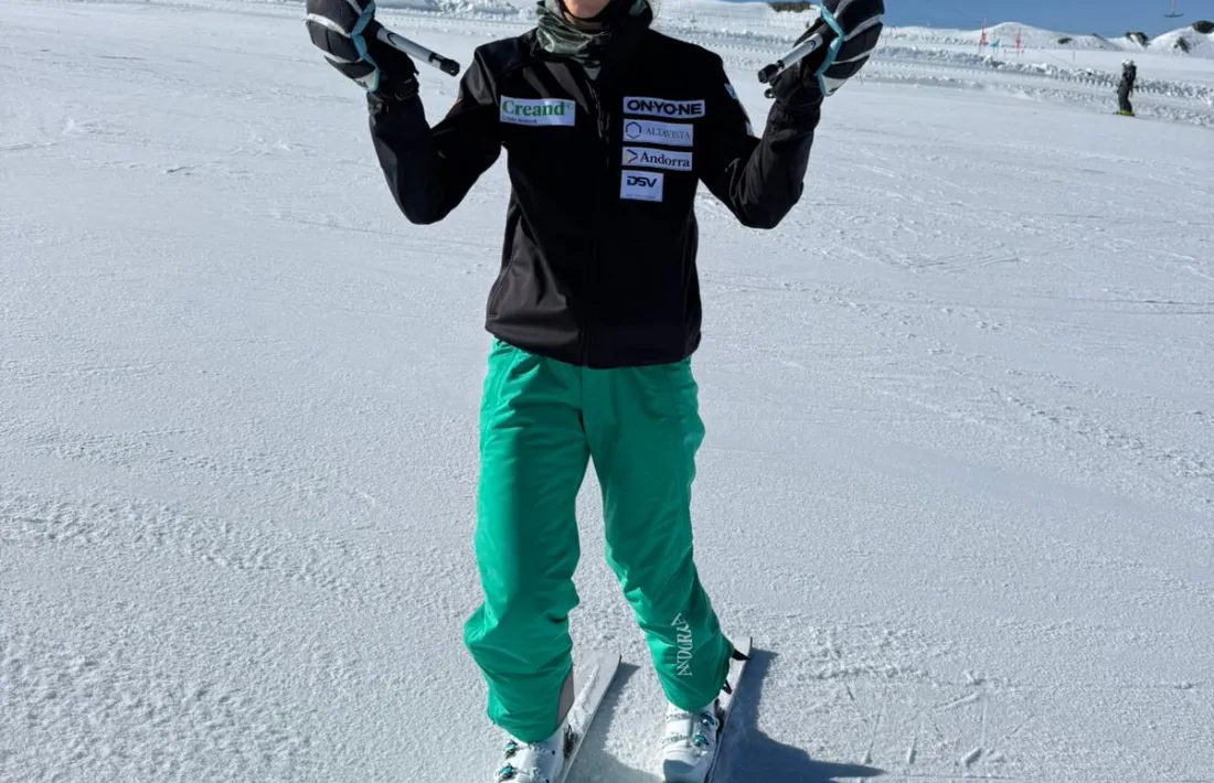Carla Mijares, a Les Deux Alpes.