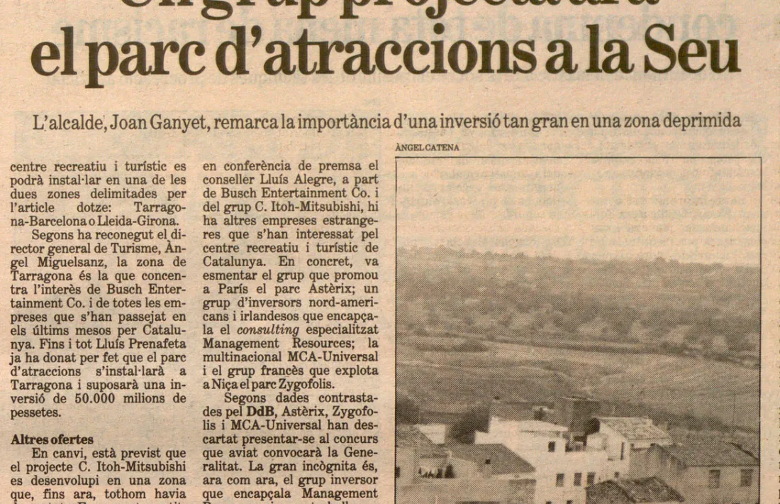  La notícia apareguda el febrer del 1989 al rotatiu barceloní. 