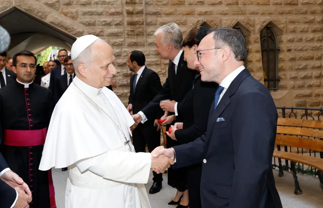El cap de Govern, Xavier Espot, amb el papa Lleó XIV a Barcelona.