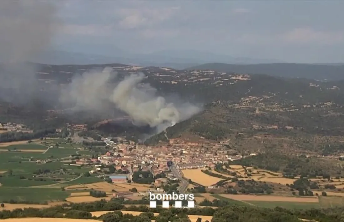 Imatge de l'incendi.