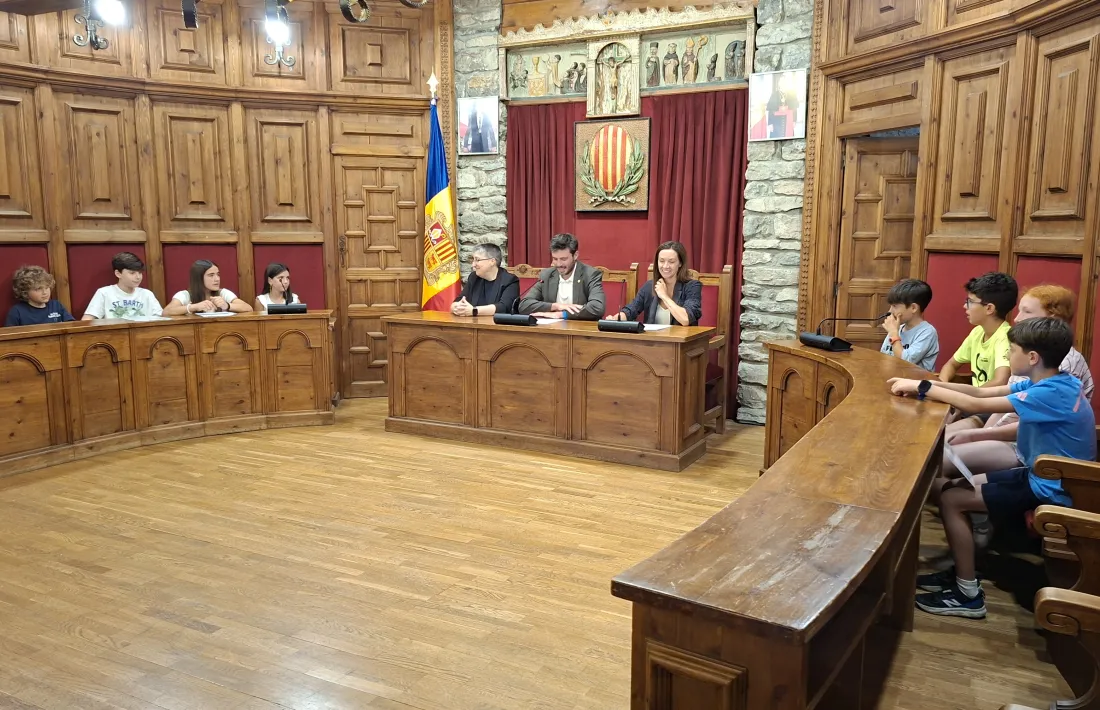 La sessió del Consell d'infants de Sant Julià d'aquesta tarda.