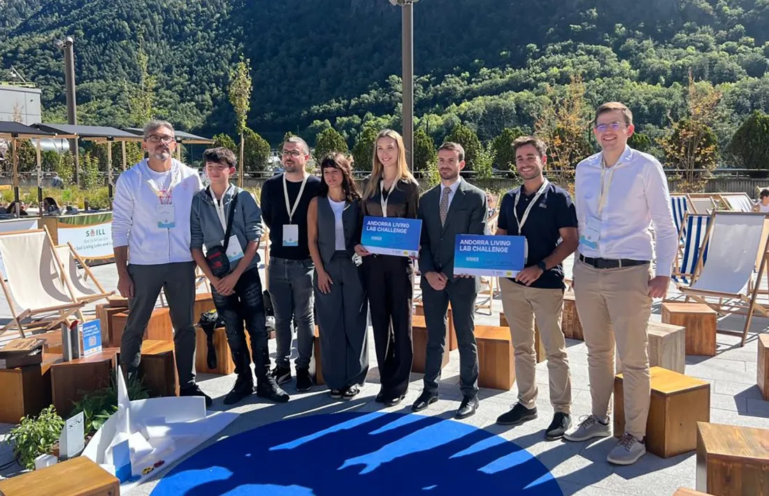 Els guanyadors del repte Andorra Living Lab Challenge.