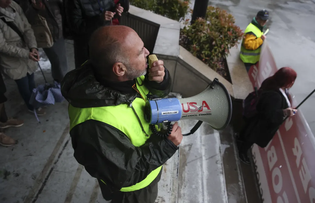 El secretari general de la Unió Sindical d’Andorra (USdA), Gabriel Ubach
