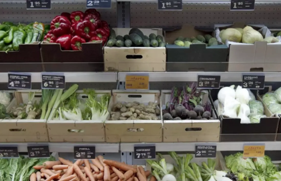 Secció d'alimentació d'un comerç.