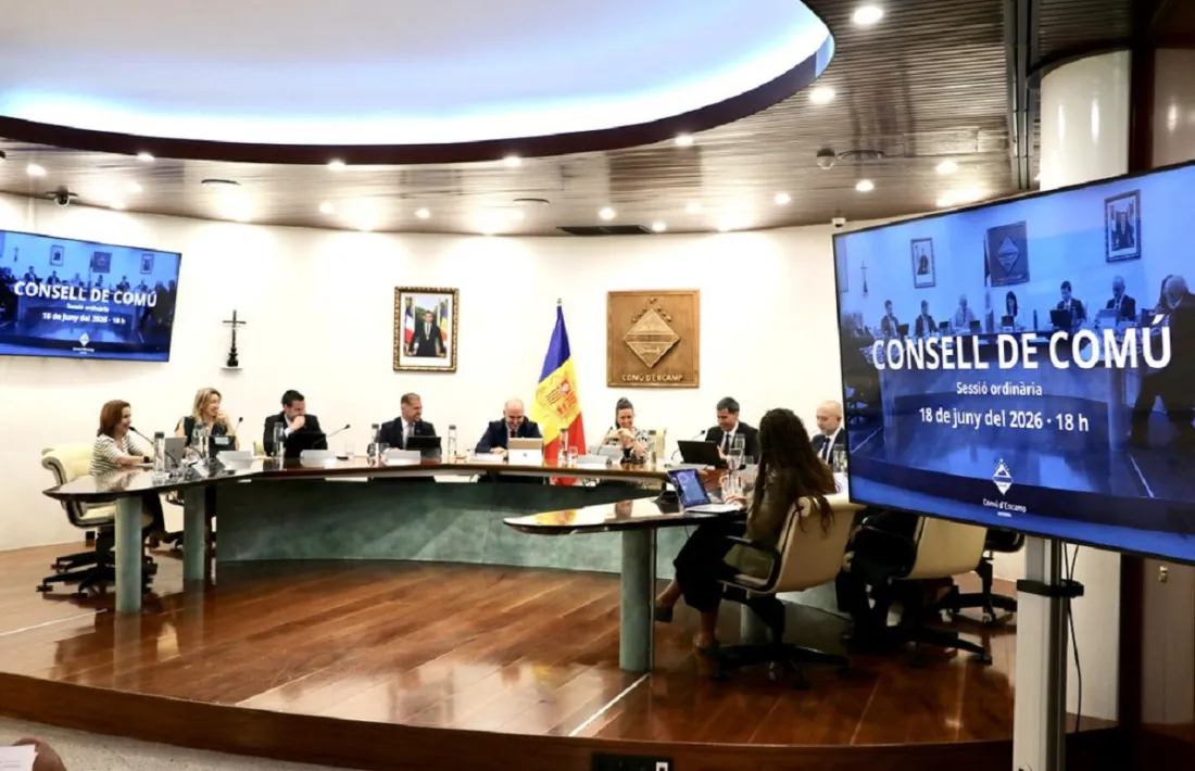Una imatge de la sessió de Comú d’ahir a Encamp.