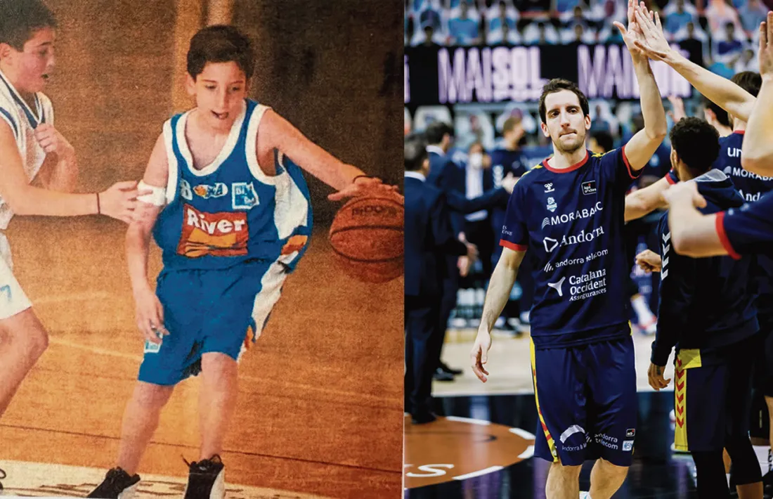 Guille Colom, amb les inferiors del BCA. L'escorta andorrà amb el primer equip.