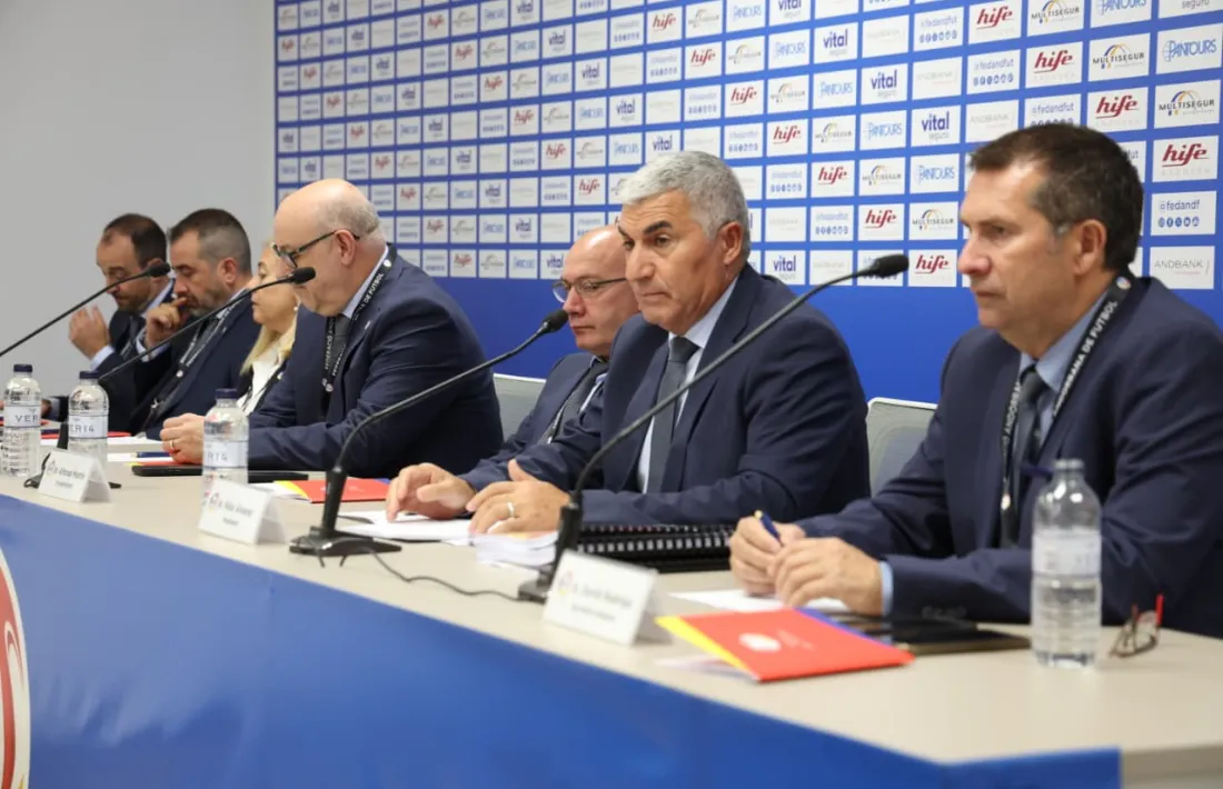 La FAF va celebrar la seva assemblea a la sala de premsa del Nou Estadi de la FAF d'Encamp.