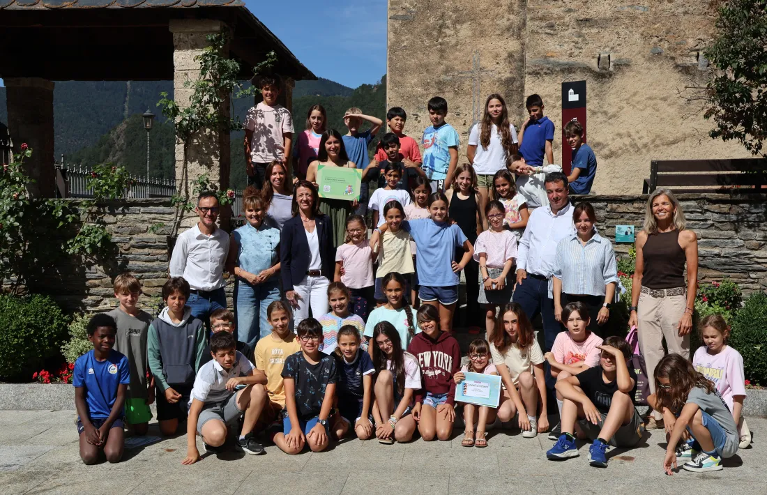 Els participants al Consell d'Infants d'Ordino.