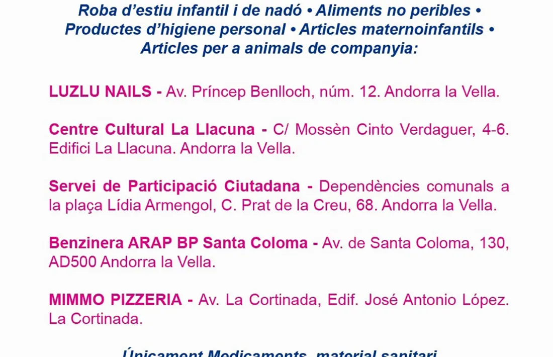 Nous punts de recollida.