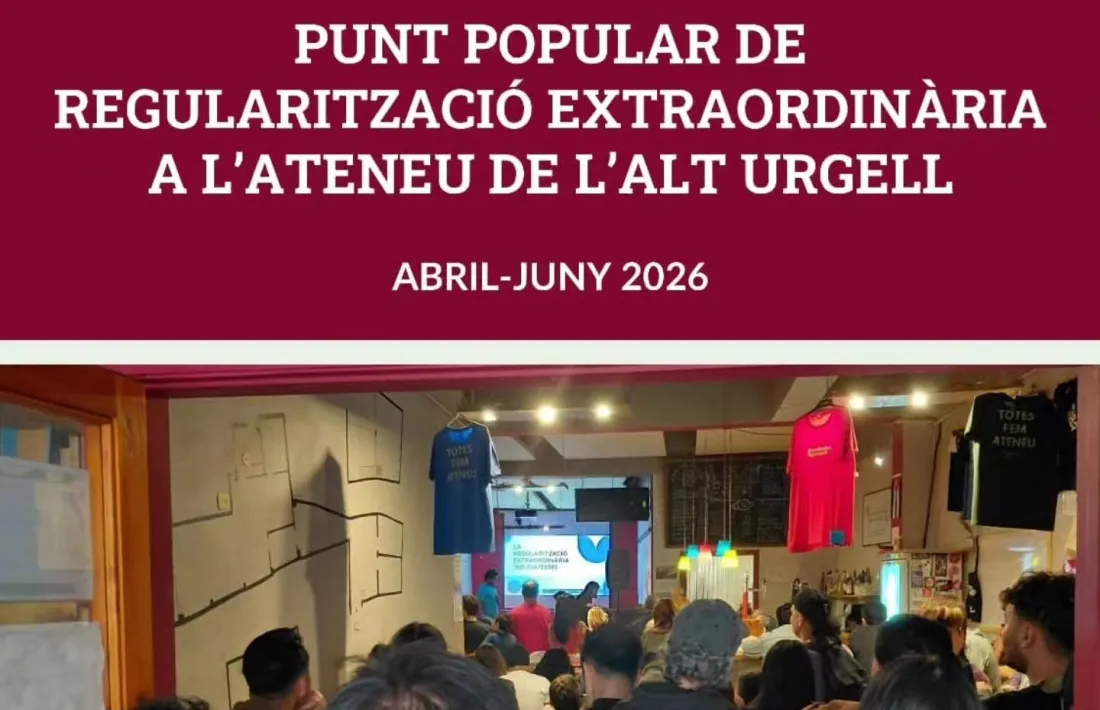 Cartell anunciador de la regularització.     