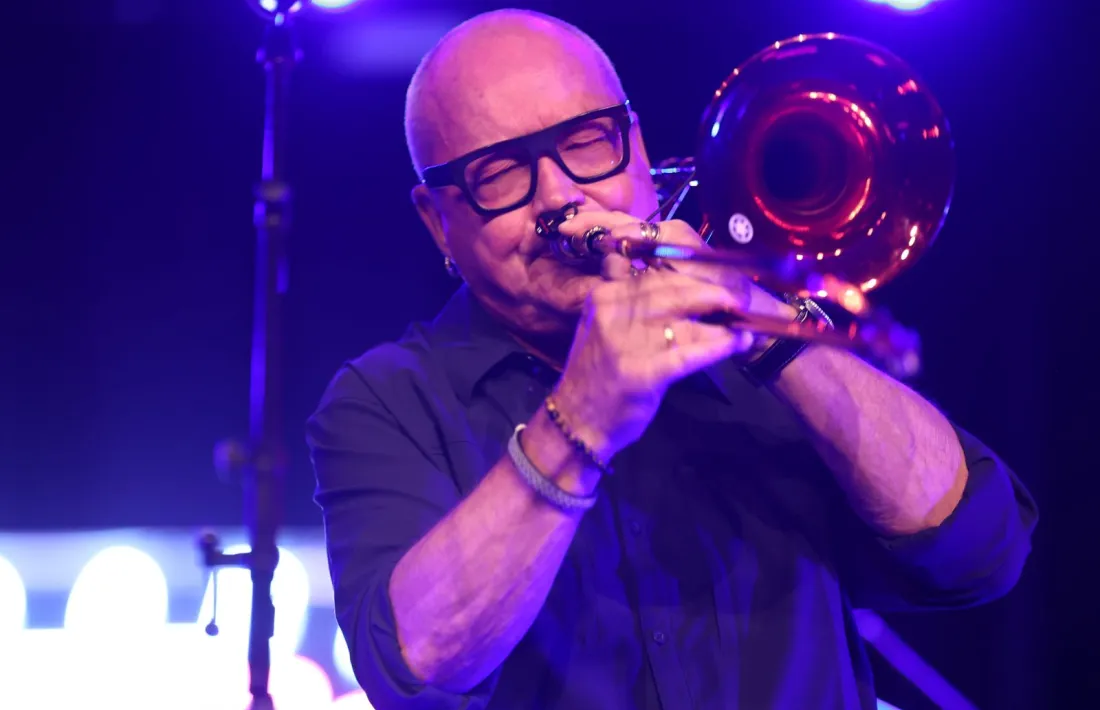 Nils Landgren va obrir ahir el festival de Jazz al Prat del Roure.