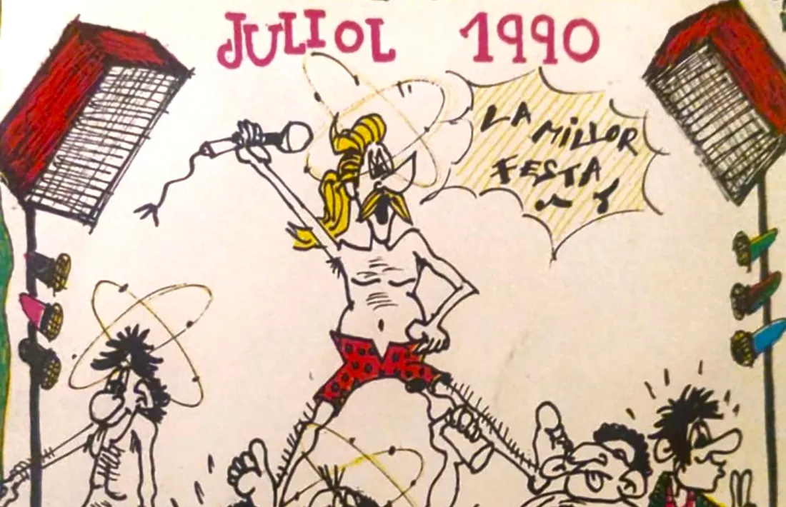 Cartell de la festa major del 1990.