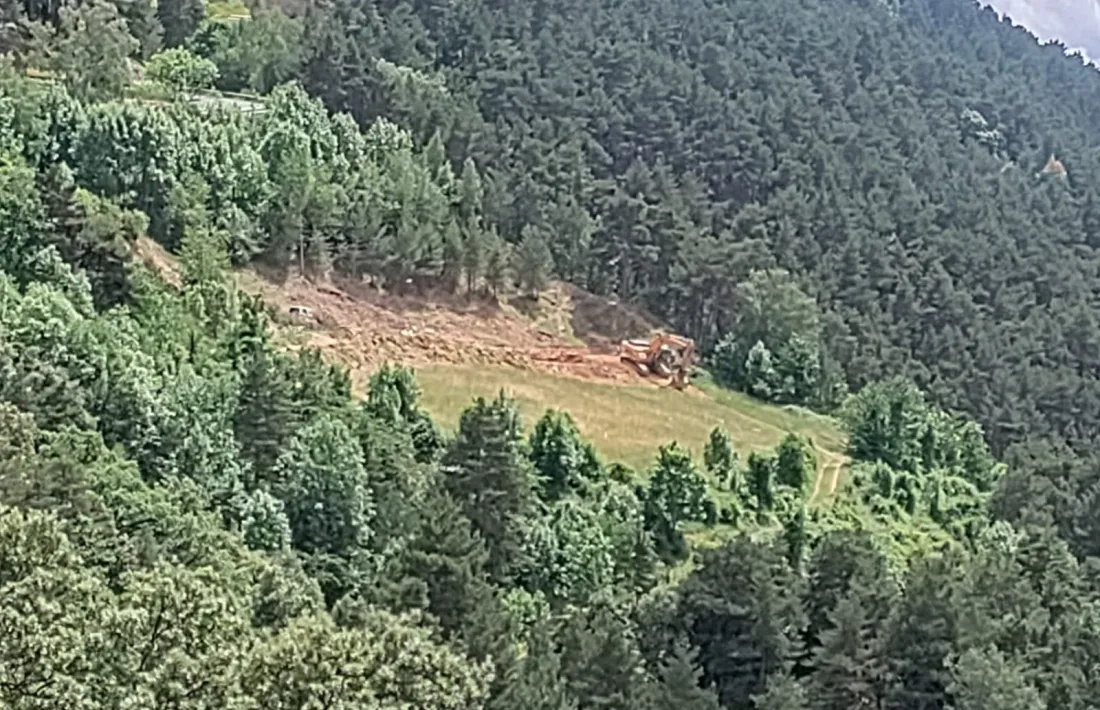 Treballs de construcció del parc.
