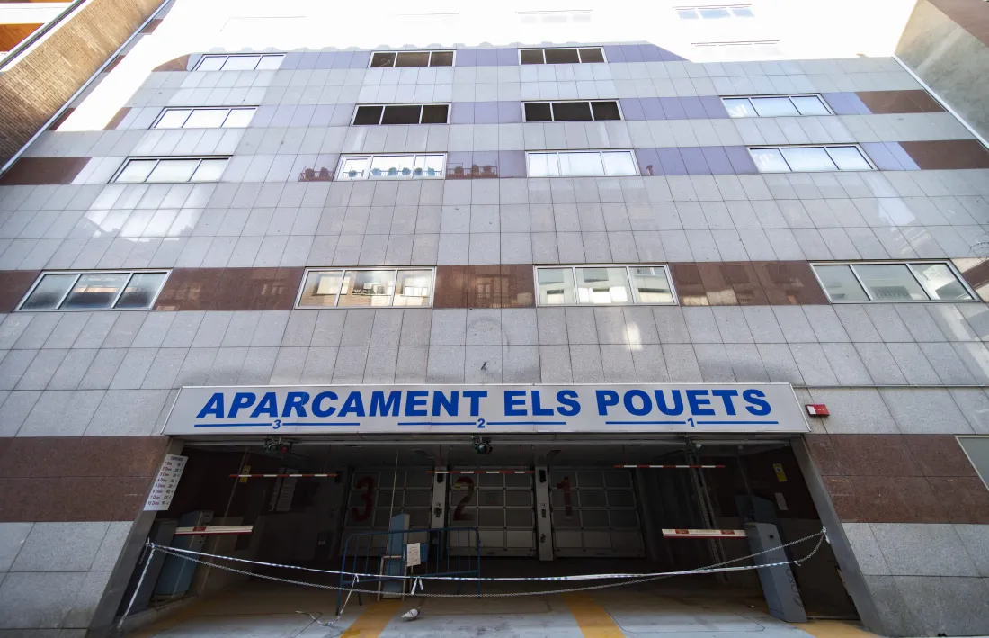 L'antic aparcament Els Pouets.