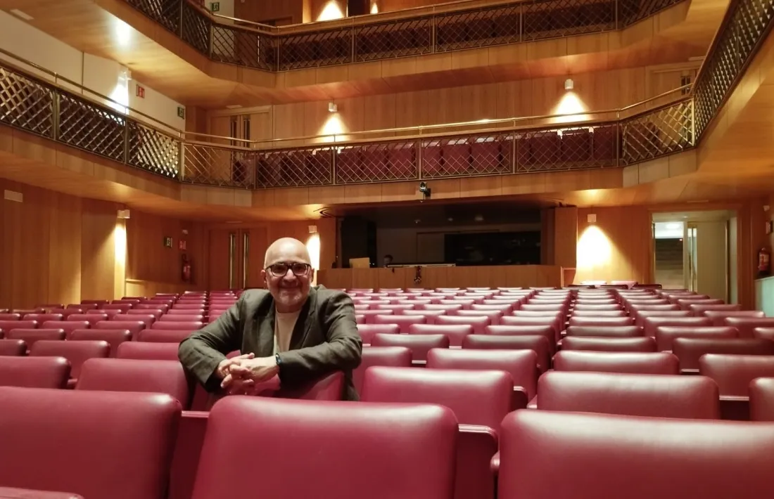 Joan Anton Rechi, a la platea de l’Auditori Nacional, seu de la nova ONCA a tots els efectes.