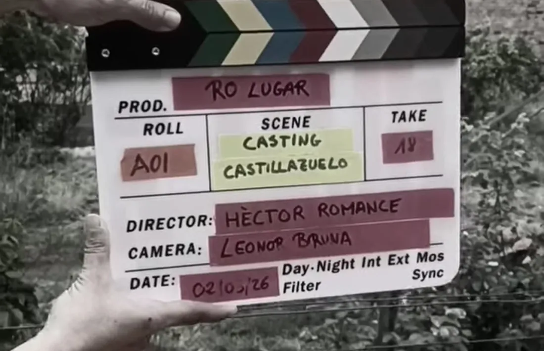 La claqueta del primer dia de preproducció a Castillazuelo.