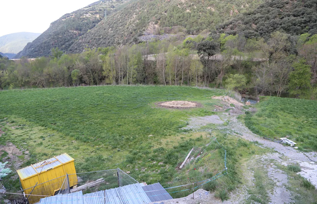 Terreny on s’ubicarà la futura deixalleria de Sant Julià de Lòria.