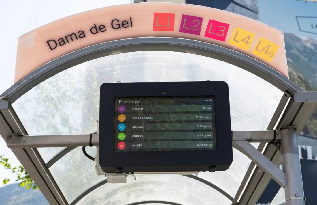 Una de les pantalles instal·lades en l'actualitat.