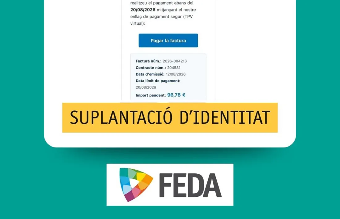 Avís de FEDA a través de xarxes.