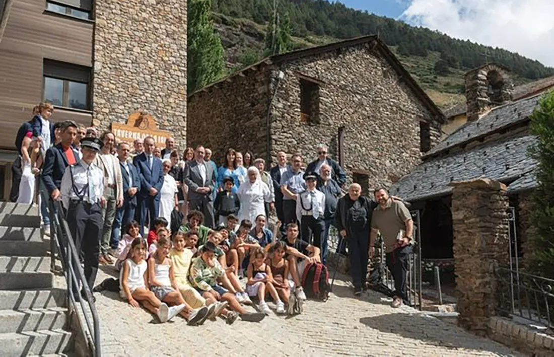 Veïns i autoritats ahir a Soldeu.
