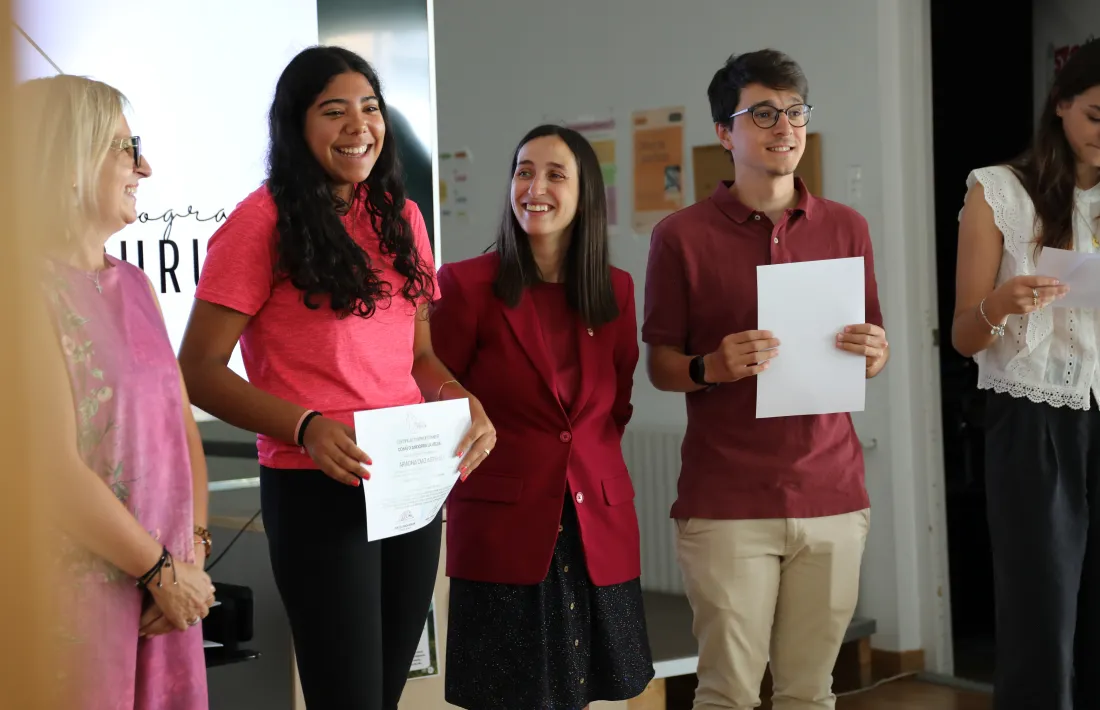 Un moment del lliurament dels diplomes del programa Curulla.