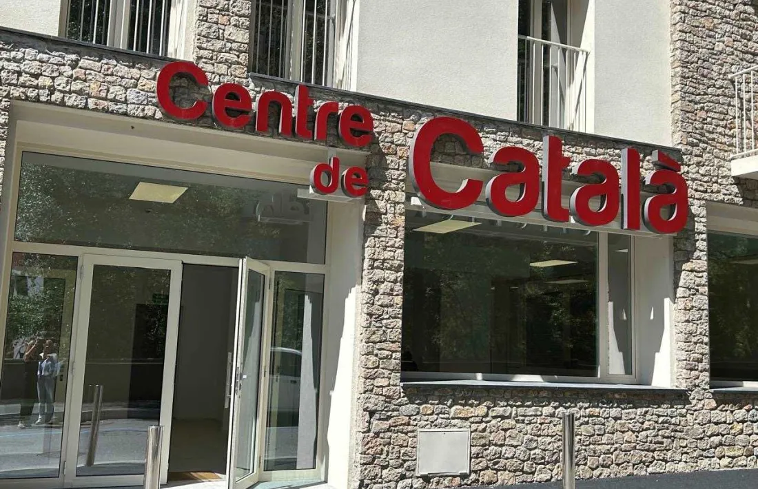 La nova seu del centre de català a Encamp.