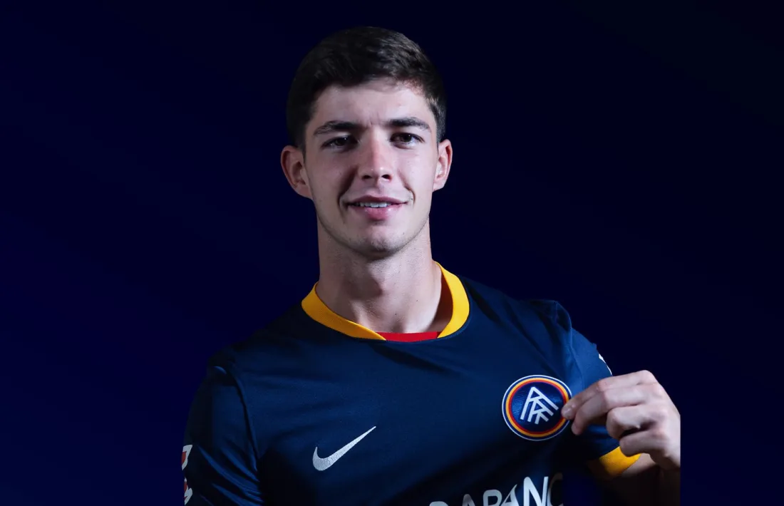 Diego Díaz amb la samarreta tricolor.