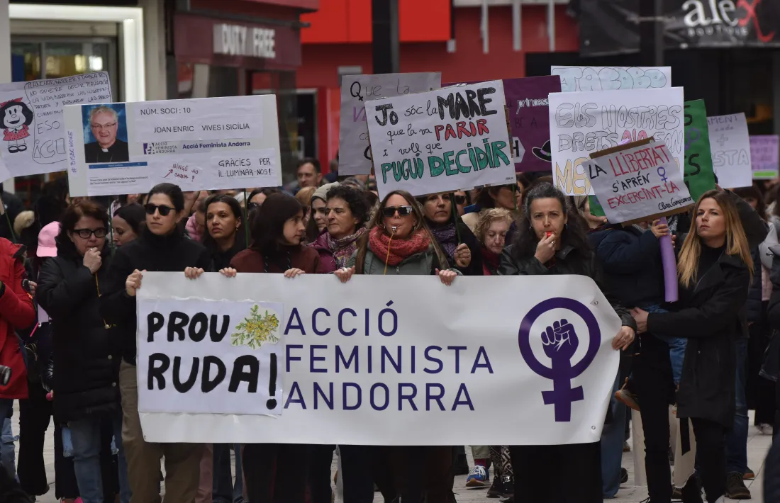 La manifestació del 8 de març d'aquest any.