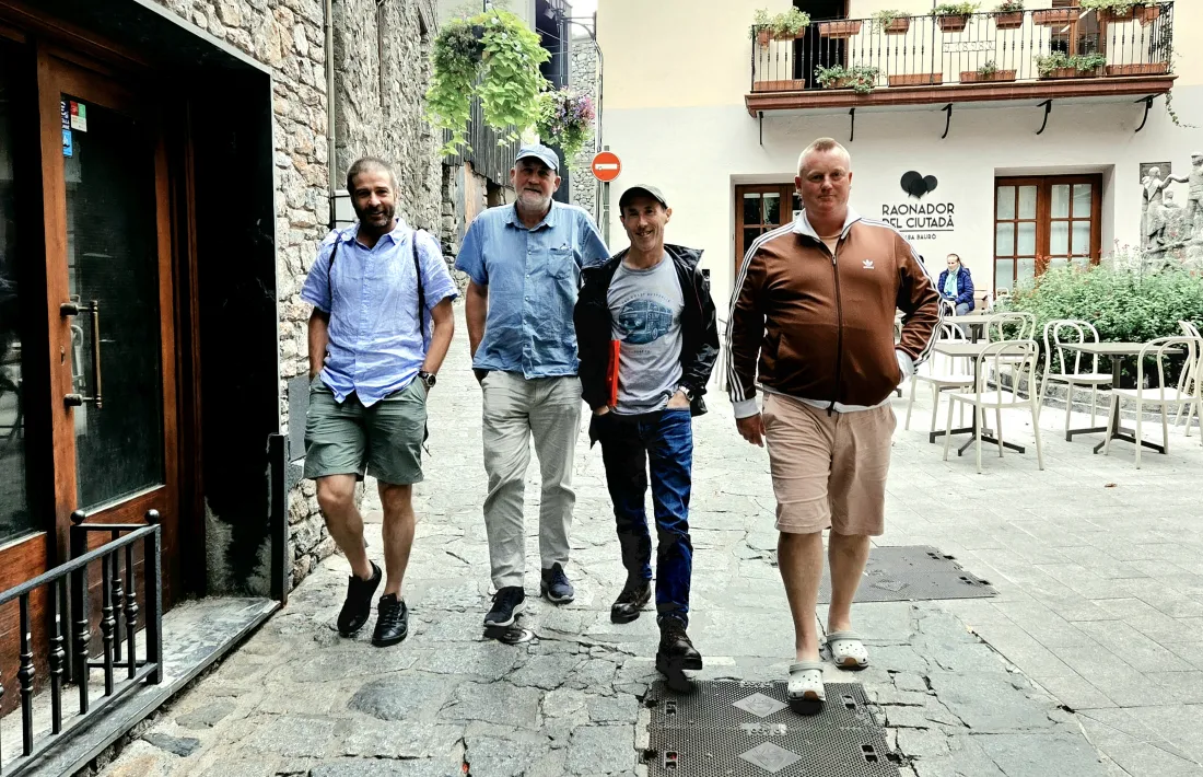 D’esquerra a dreta, Robert Fitzpatrick, Tim Desmond, Pavel Barter i Liam O’Brien.
