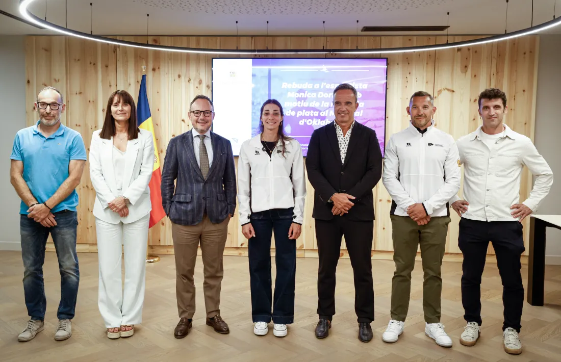 Mònica Doria va visitar Govern abans de la Copa del Món.