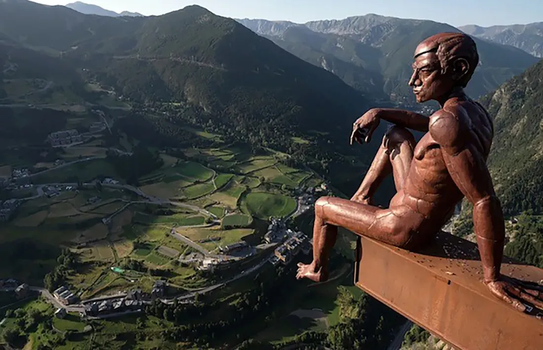 Vista de Canillo des del mirador del roc del Quer.