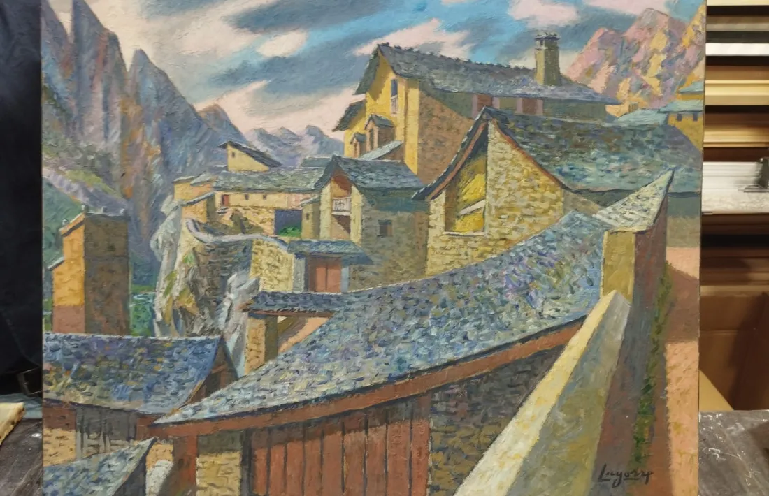 Les toits bleus’, de Lagorre.