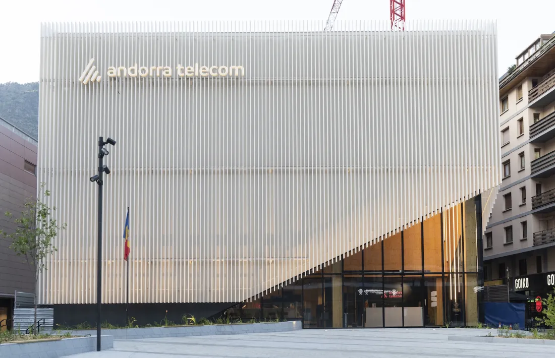 L'edifici Node d'Andorra Telecom.