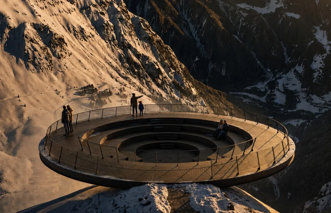 El mirador previst per a l'Alt de la Capa.