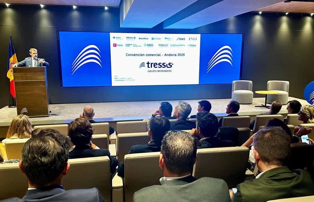 Lluís Alsina, CEO del Grup MoraBanc, durant la inauguració de la convenció.
