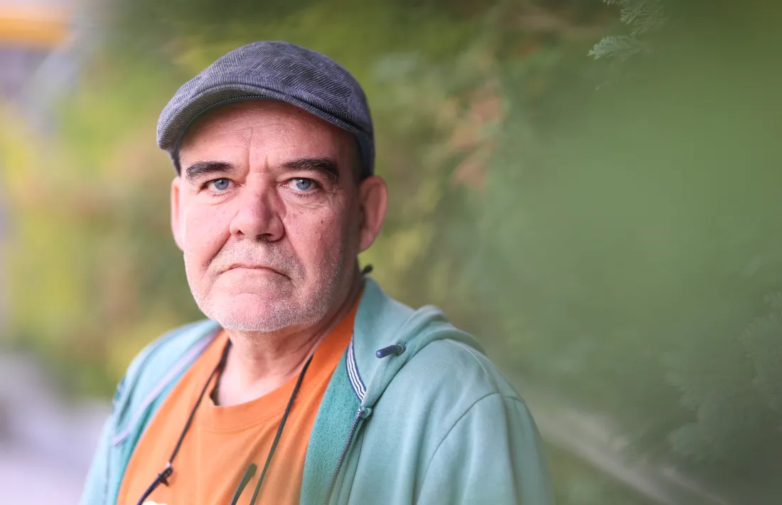 Marc Cortès, a la plaça encampadana dels Arínsols.