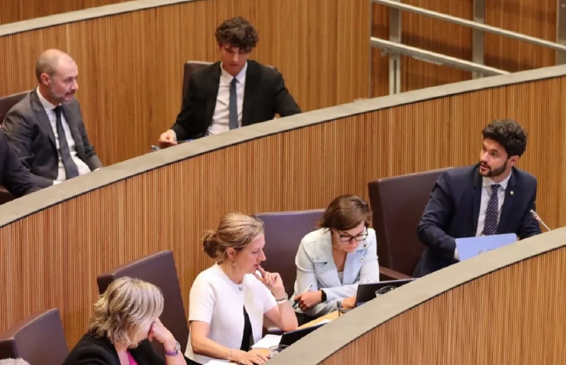 Els consellers del grup parlamentari de Concòrdia en una sessió del Consell General.
