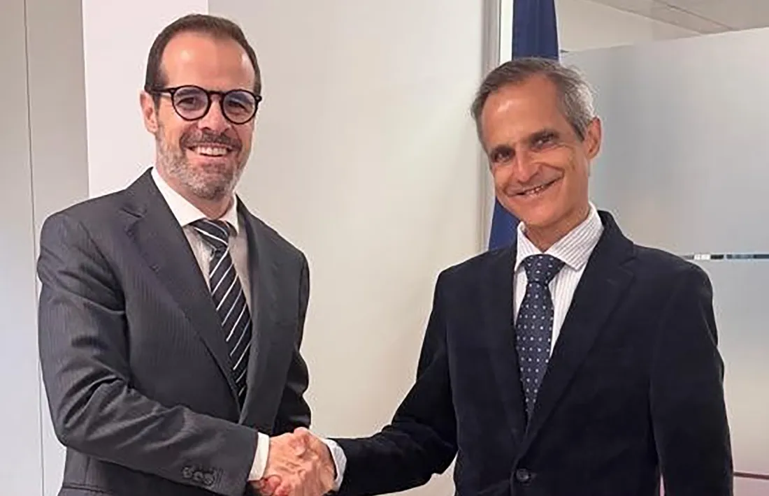David Cerqueda, director general de l’AFA i David Vicente, director d’Andorra Digital. 